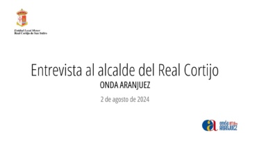 Entrevista al alcalde en Onda Aranjuez